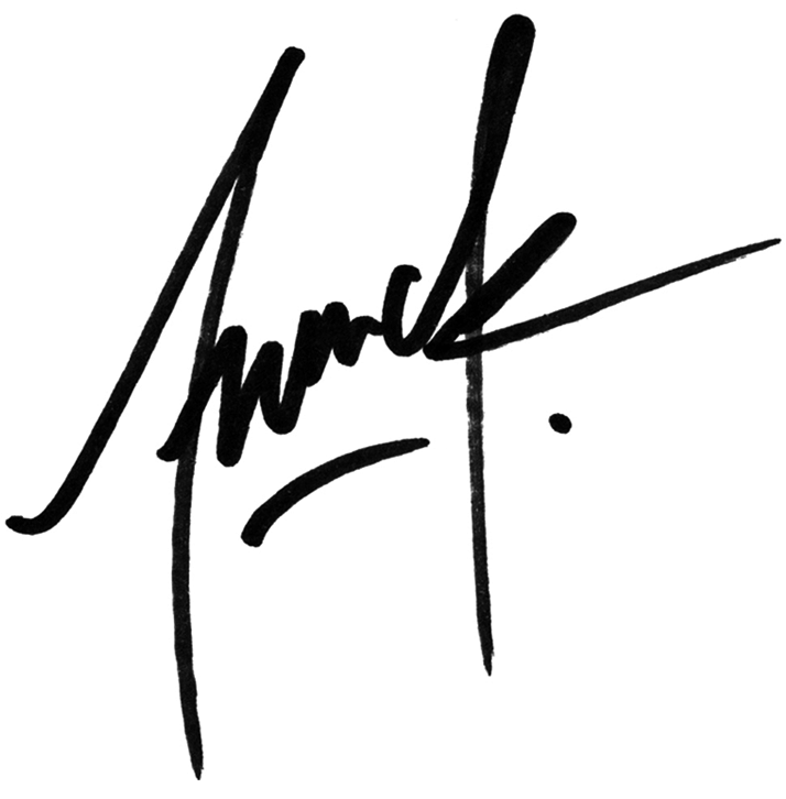 La signature de Franck Pellegrino.
